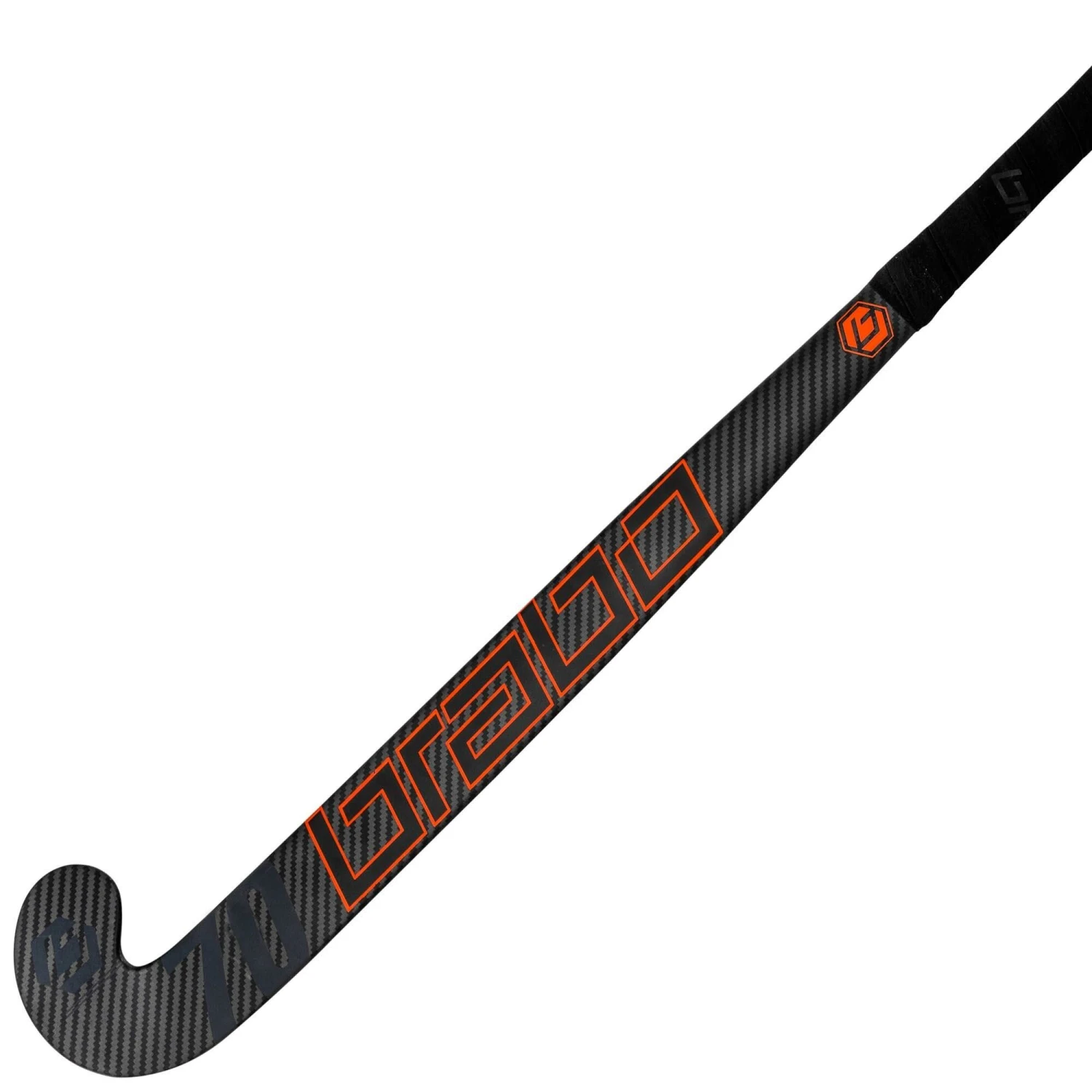 Brabo Traditional Carbon 70 CC hockeystick black orange Brabo Traditional Carbon 70 CC Hockeystick Black Orange -Hockey Serie Winkel 129896 000 02 1