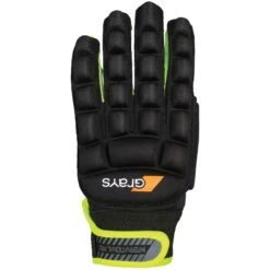 Grays International Pro Hockeyhandschoen Black Neon Yellow