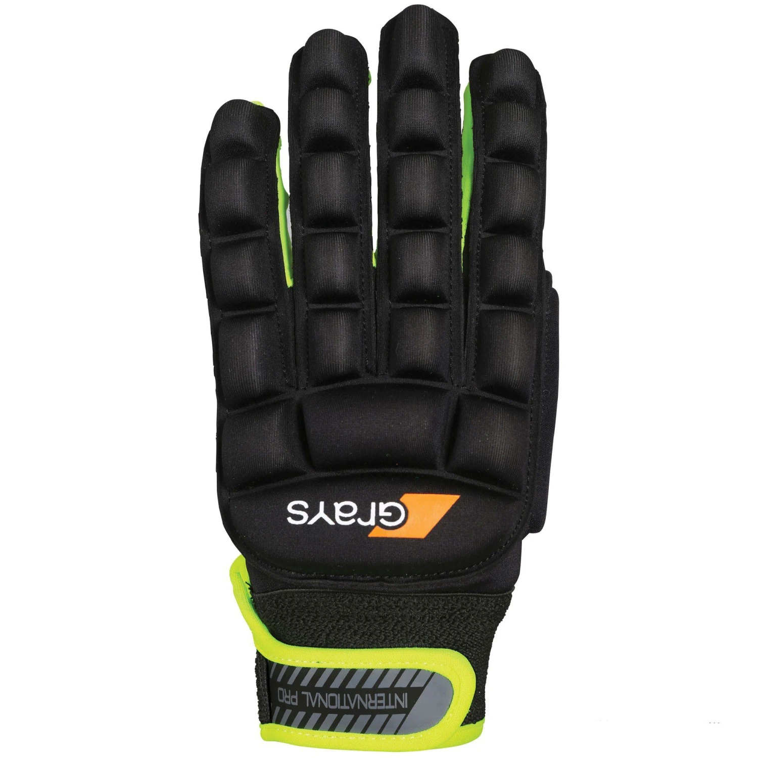 Grays International Pro hockeyhandschoen black neon yellow Grays International Pro Hockeyhandschoen Black Neon Yellow -Hockey Serie Winkel 130622 990 01